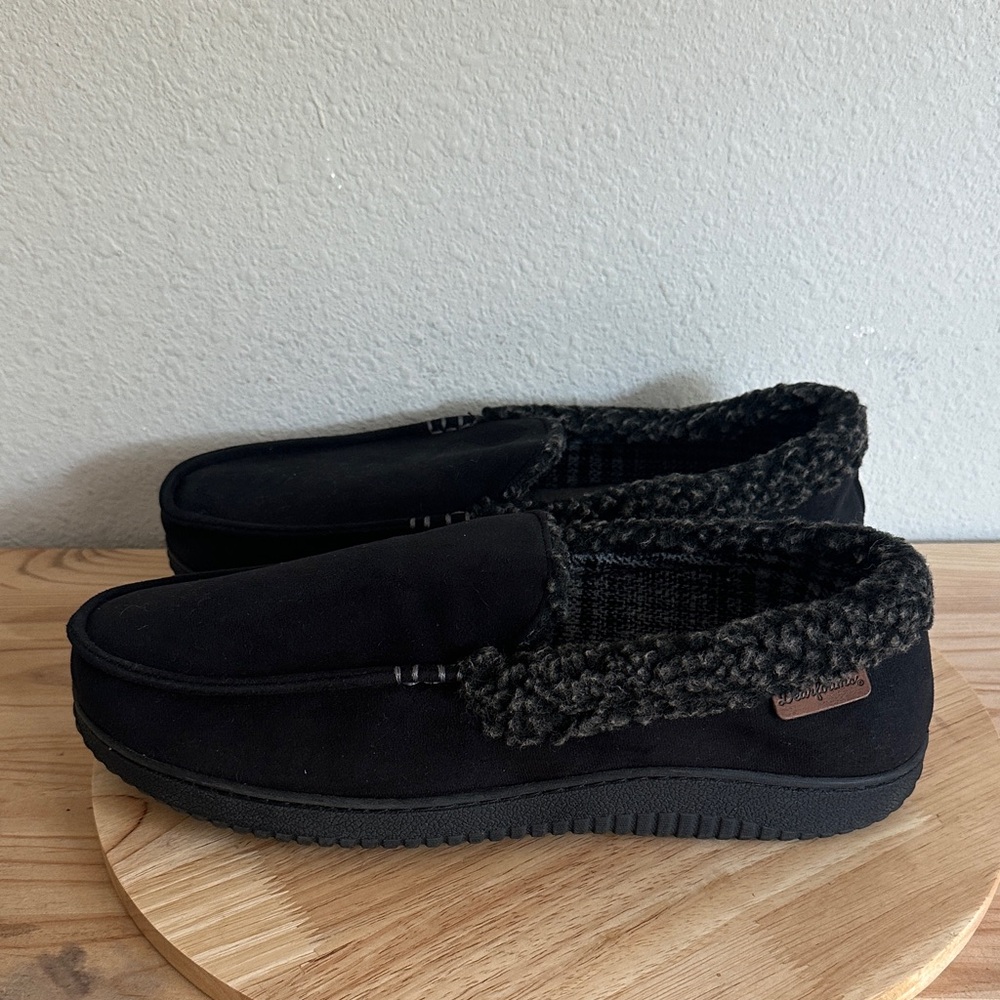 Dearfoams Mens Moccasin Slippers